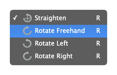 Toggle rotation cursor tools