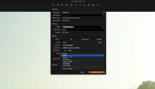 Capture One export