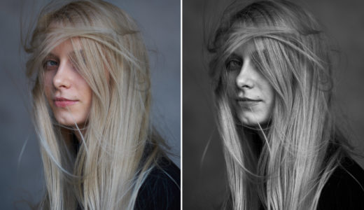 Capture One portrait black white