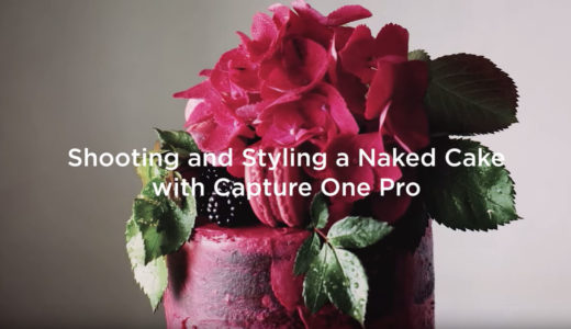 Shoot and style a naked cake with capture one