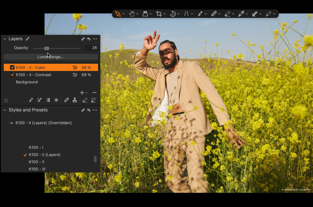 Get even more control over your images by adding layers in your Styles