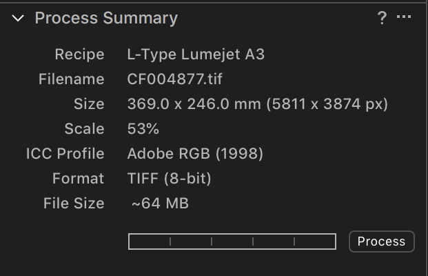 Capture One Process Summary