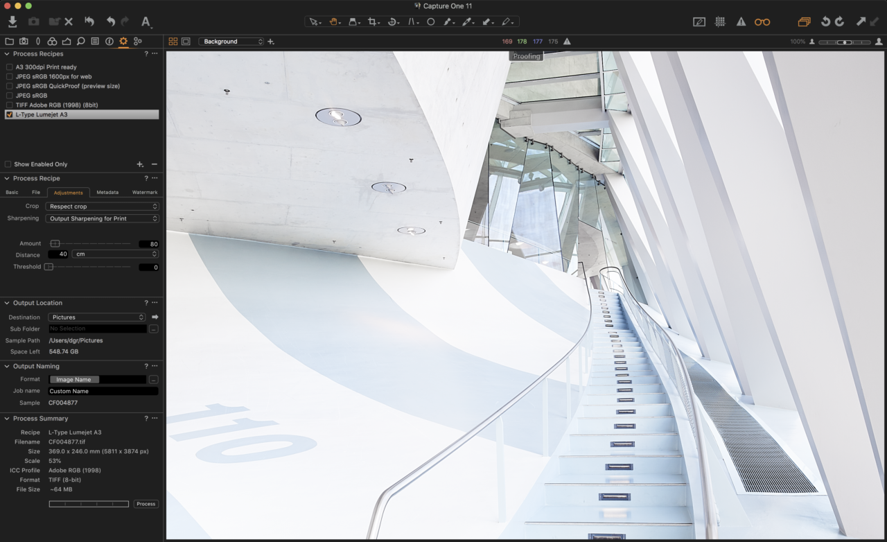 Capture One Output Proofing