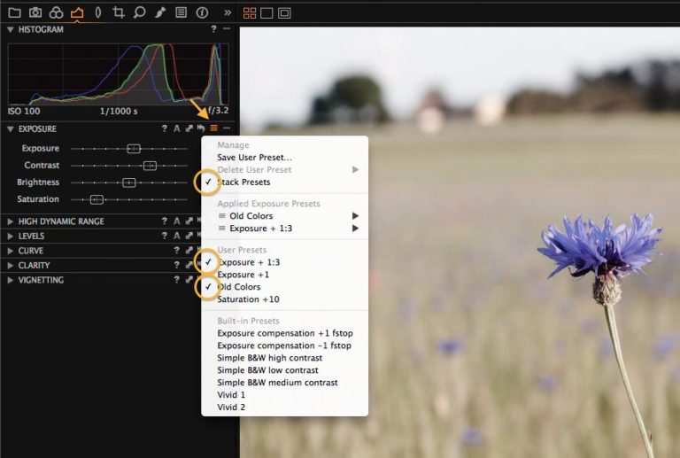 Secrets for adding multiple Styles and Presets to one image Photo