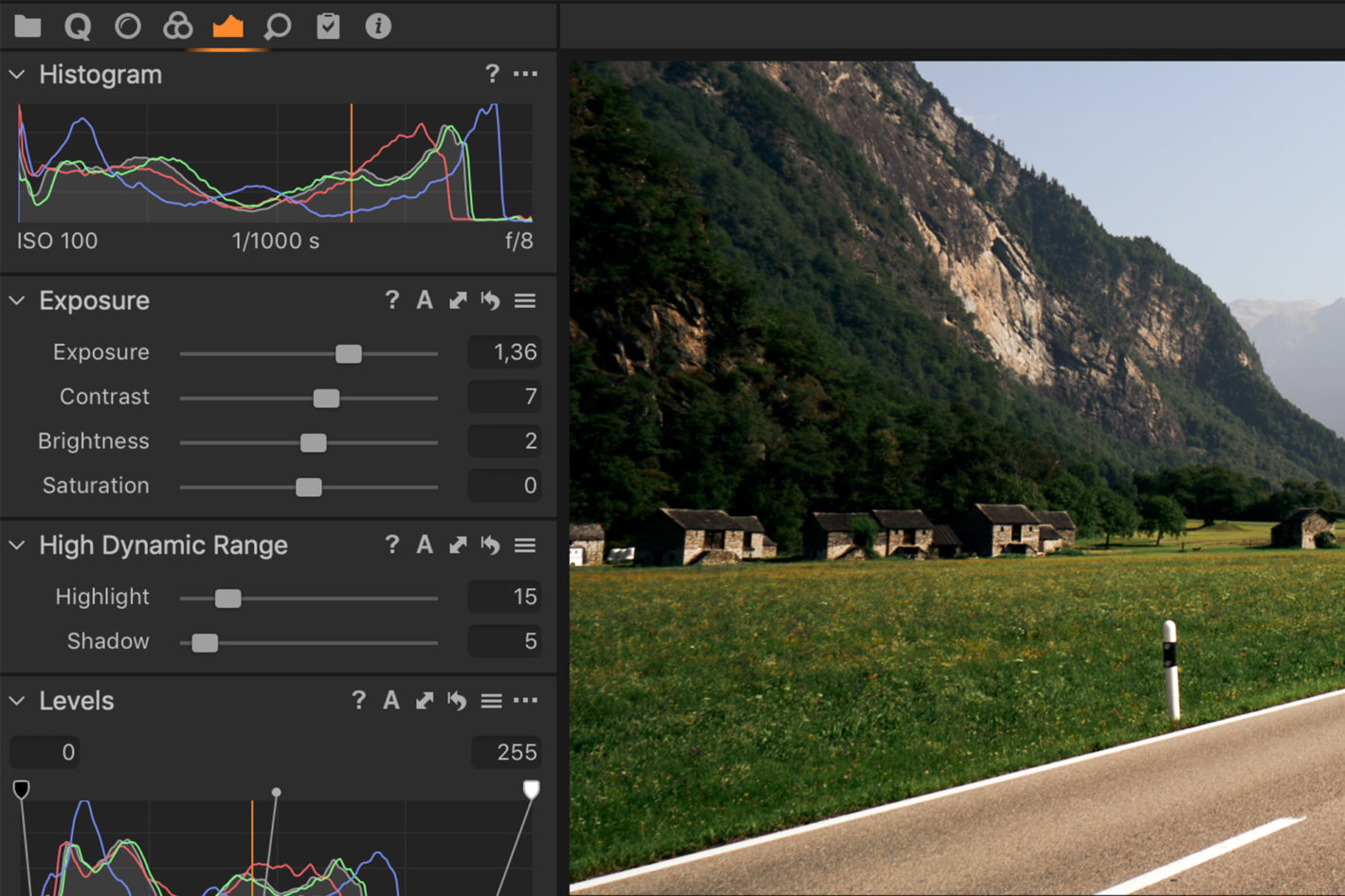 capture one raw photo editor express post by jakob boie sorensen feature image road between mountains