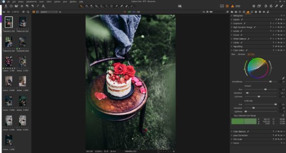 capture One pro screenshot after color adjustment